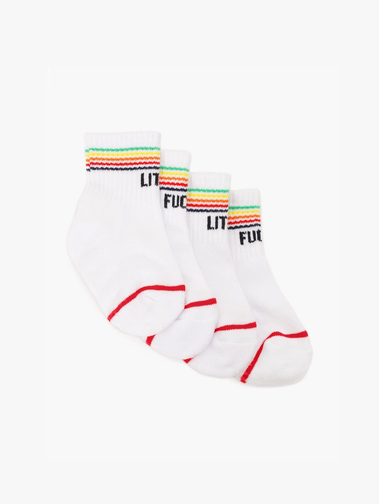 Walkie Socks - Little Fucker/Rainbow 2-Pack | MOTHER Denim