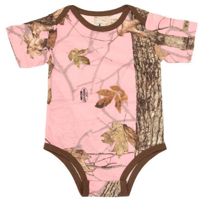 Infant Bodysuit in Woodland Pink | Corbotras lochi