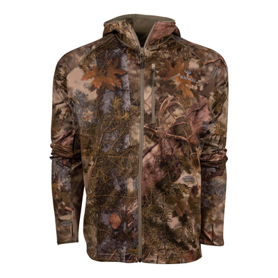 Hunter Full-Zip Fleece Hoodie in Mountain Shadow | Corbotras lochi