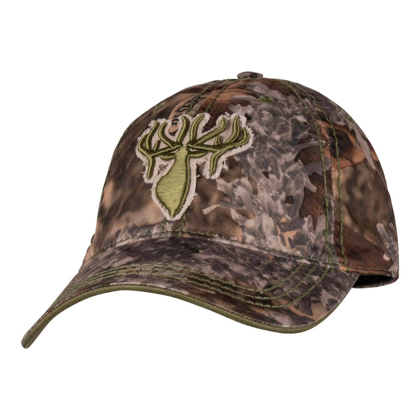 King's Distressed Logo Cap in Olive | Corbotras lochi