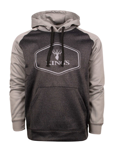 King's Lifestyle Poly Hoodie in Light Grey | Corbotras lochi