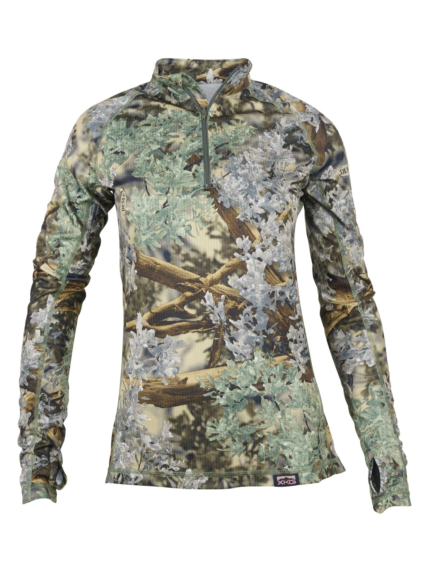 Women's XKG Elevation 1/4 Zip Tee Desert Shadow | Corbotras lochi