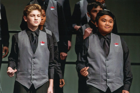 Chicago Children's Choir Vests by Stock Mfg. Co.