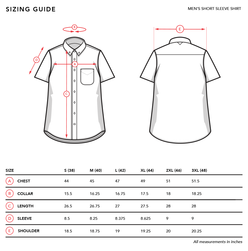 Men's Short Sleeve Banded Collar Service Oxford | Stock Mfg. – Stock ...