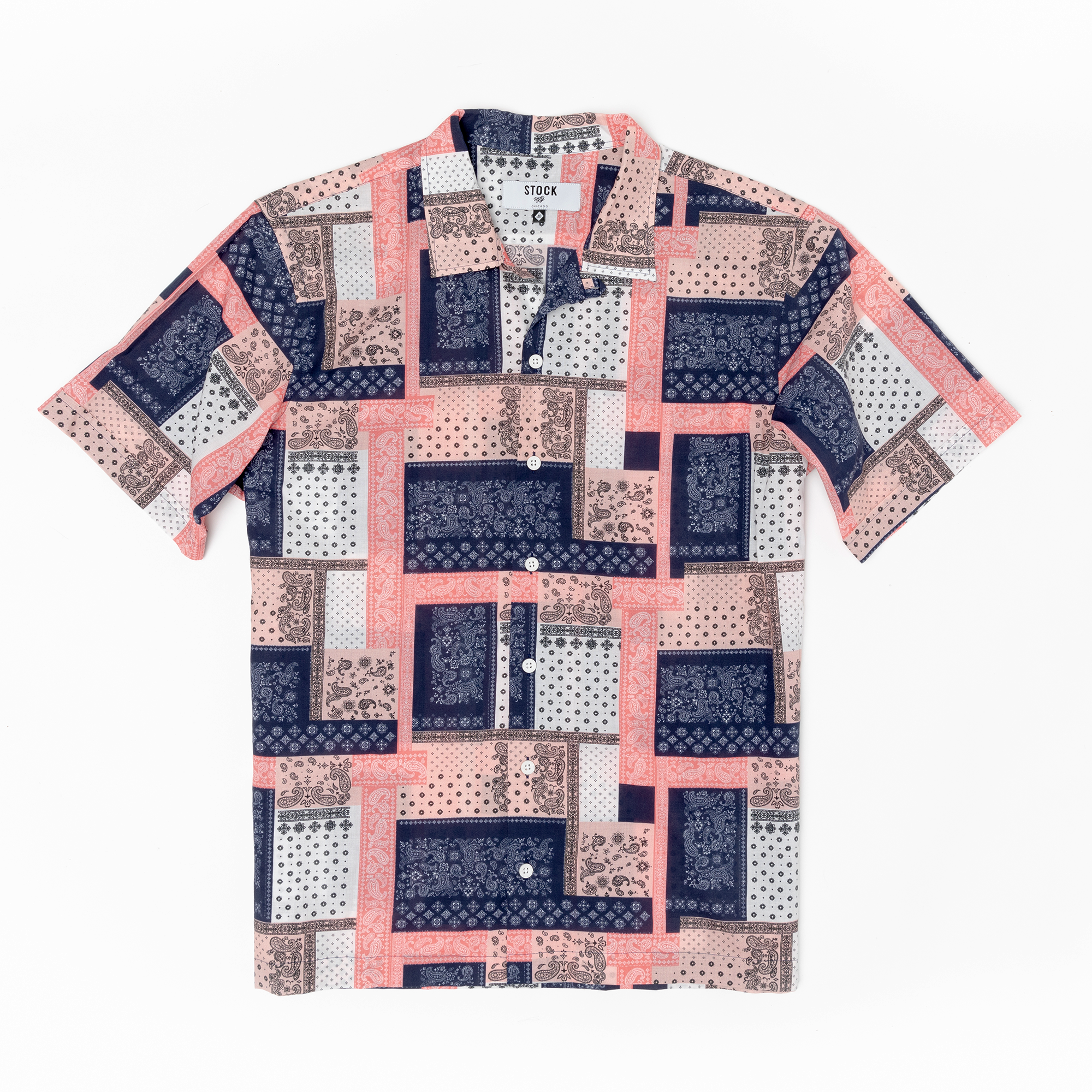 Stock Mfg Bandana Print Shirt for Sauce Detroit