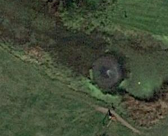 Satellite Image of pond before we owned the homestead