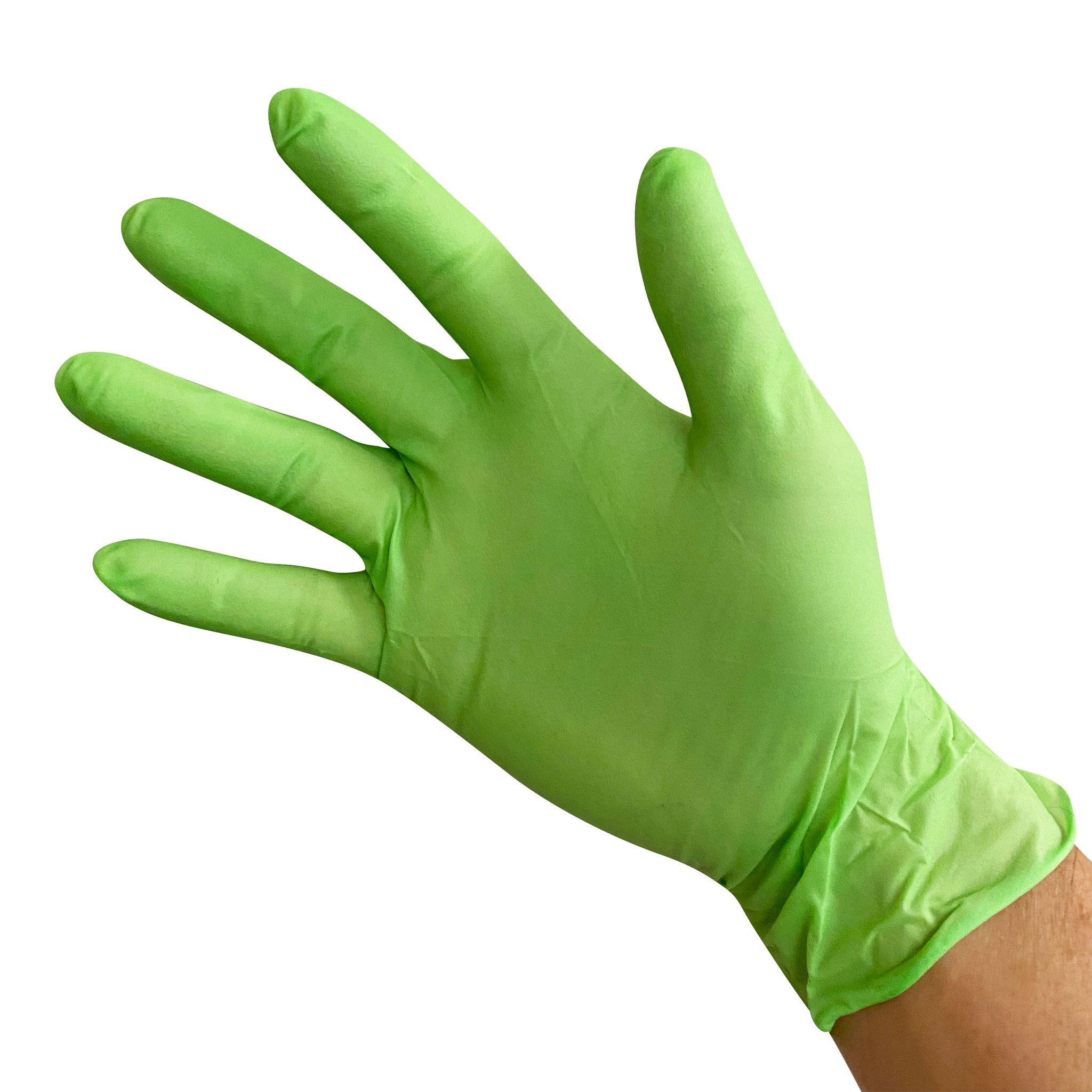 Fastenal 1334834 Box of 100 Green Nitrile Disposable Gloves - IMS