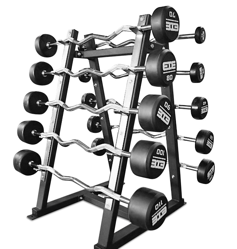 10 Barbell Rack (For 20-110lb Rubber Barbell Set) - The ...