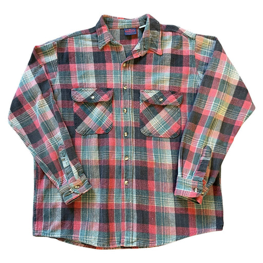 Vintage Five Brother Dakota Plaid Flannel Shirt Mens Size 3XL 