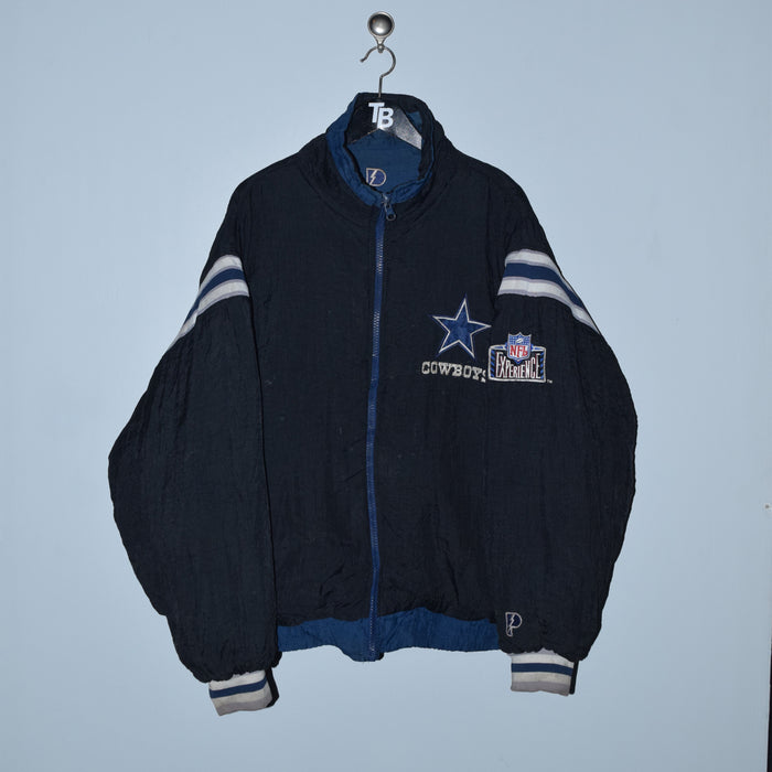 Vintage NFL Dallas Cowboys Game Day Rain Jacket Mens Hoodie Medium