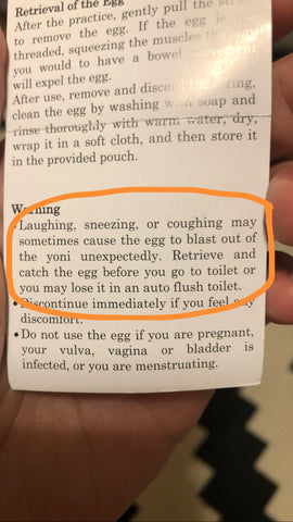 Yoni egg instructions