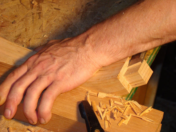 Close up of making on a Bowchair