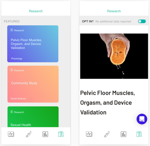 Lioness Sex Research Platform App Screenshot