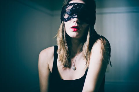 Blindfold woman