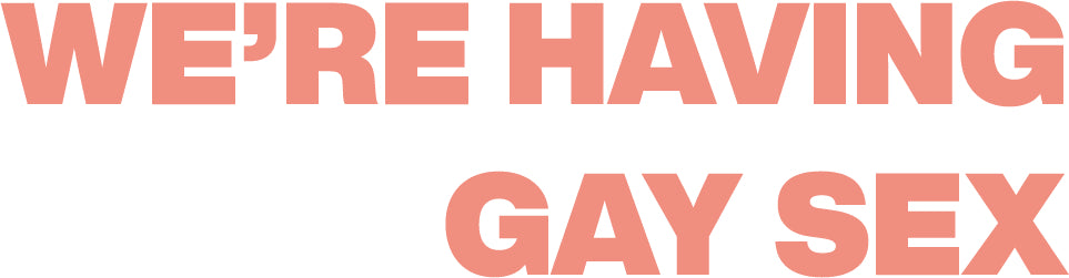 we're having gay sex logo