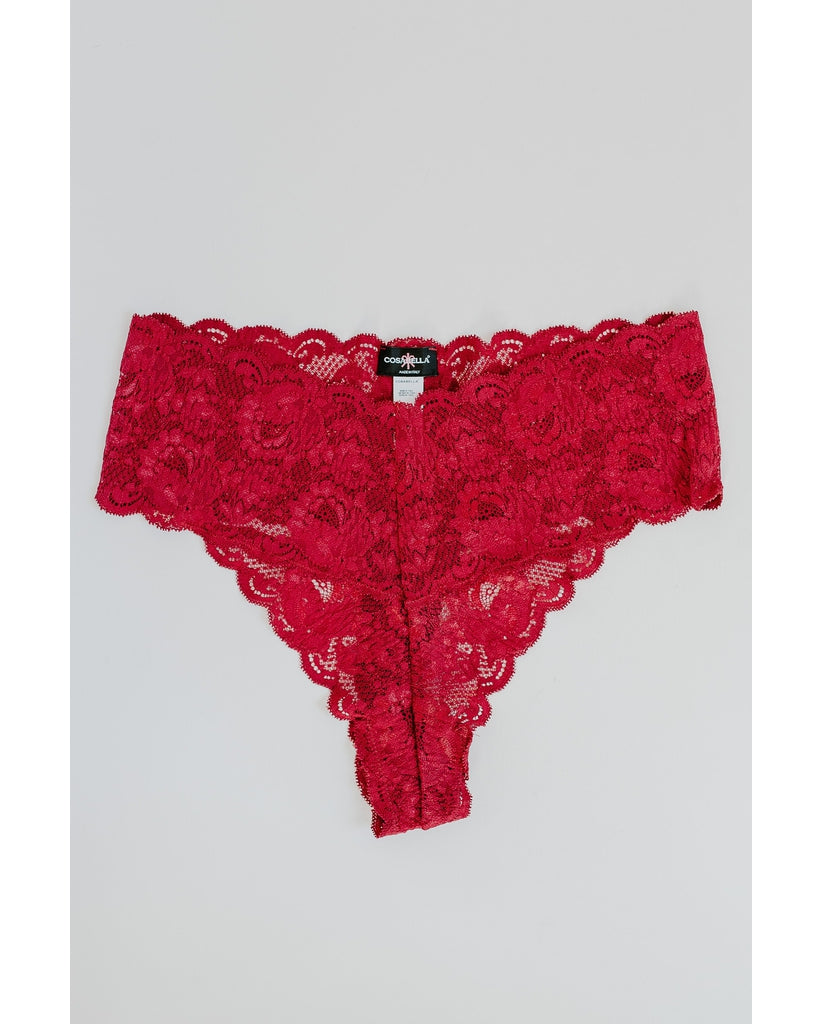 Curvy Cutie Thong - Ruby Red