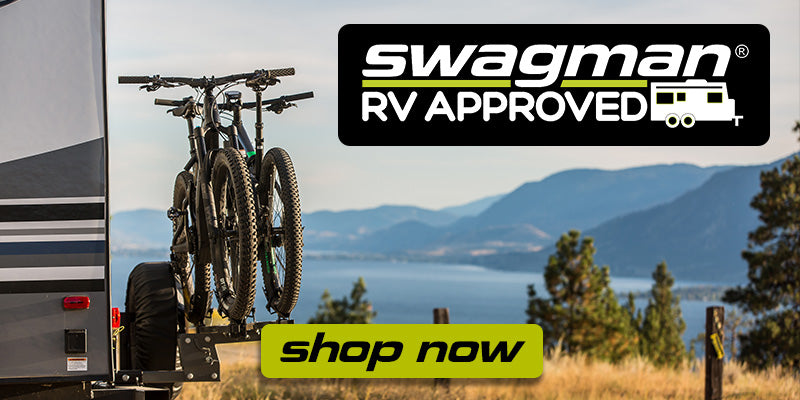 Swagman RV-approved Bike Racks for Travel Trailers, Motorhomes, RVs, and Fifth-Wheels