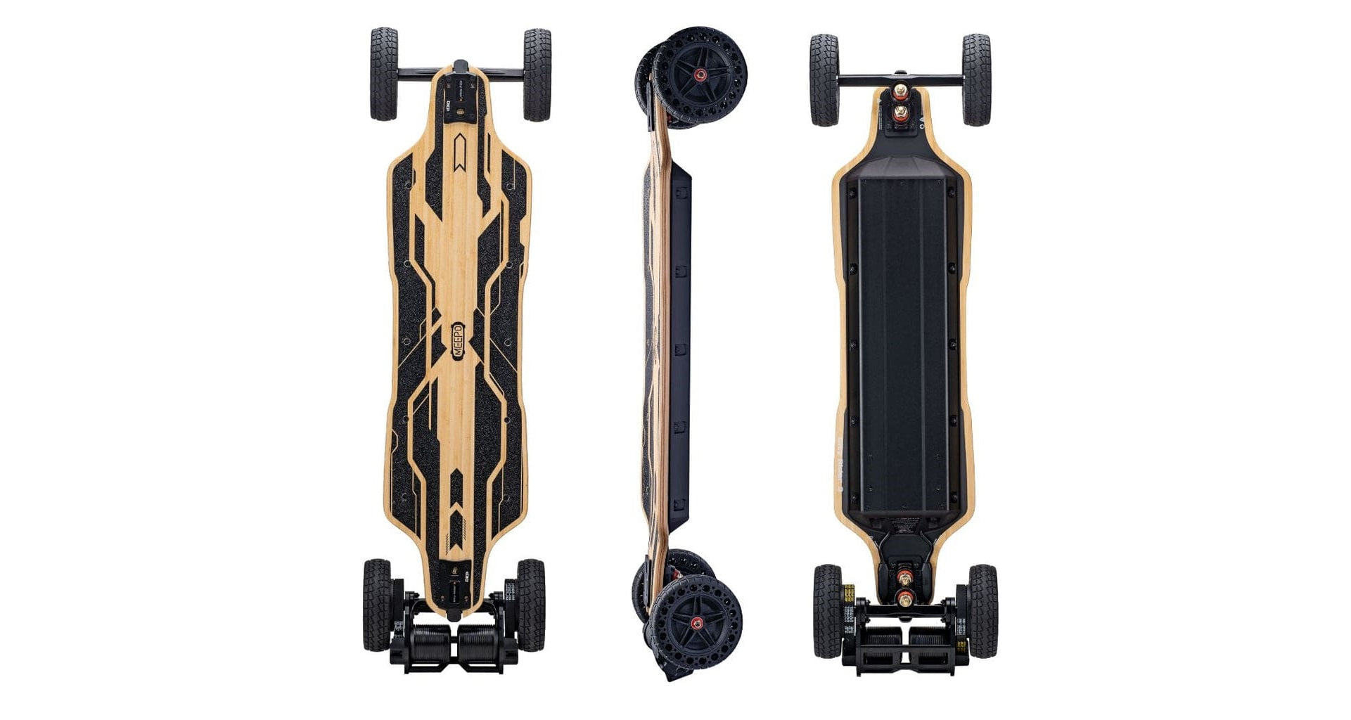 Dual Hub Motors Electric Skateboard Strong Endurance Battery Electric  Longboard with 2 Tail Lights for Daily Transportation