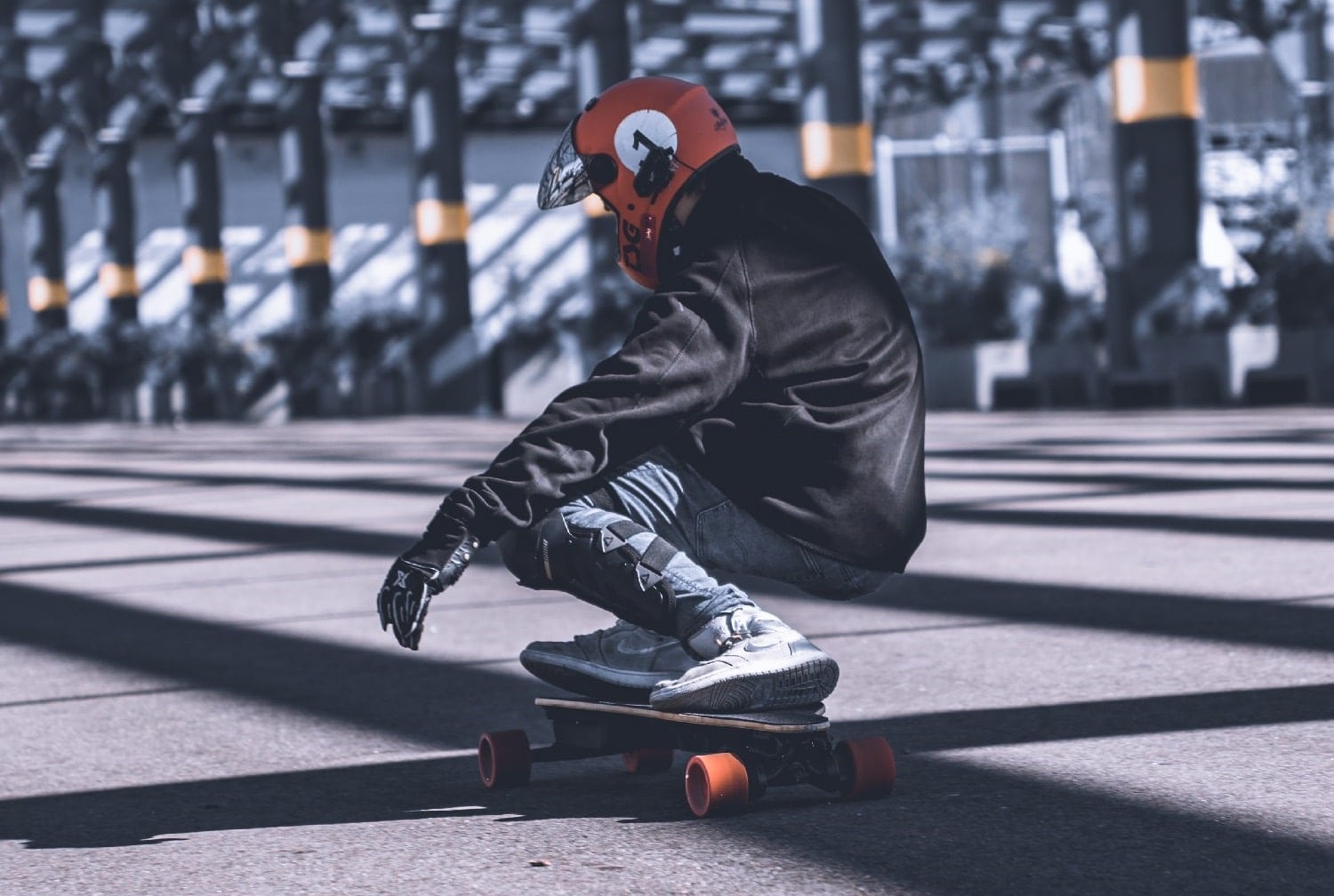 Electric Skateboard Riding