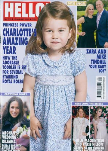 HELLO! magazine 16 January 2018 Princess Charlotte Meghan Markle Meryl ...