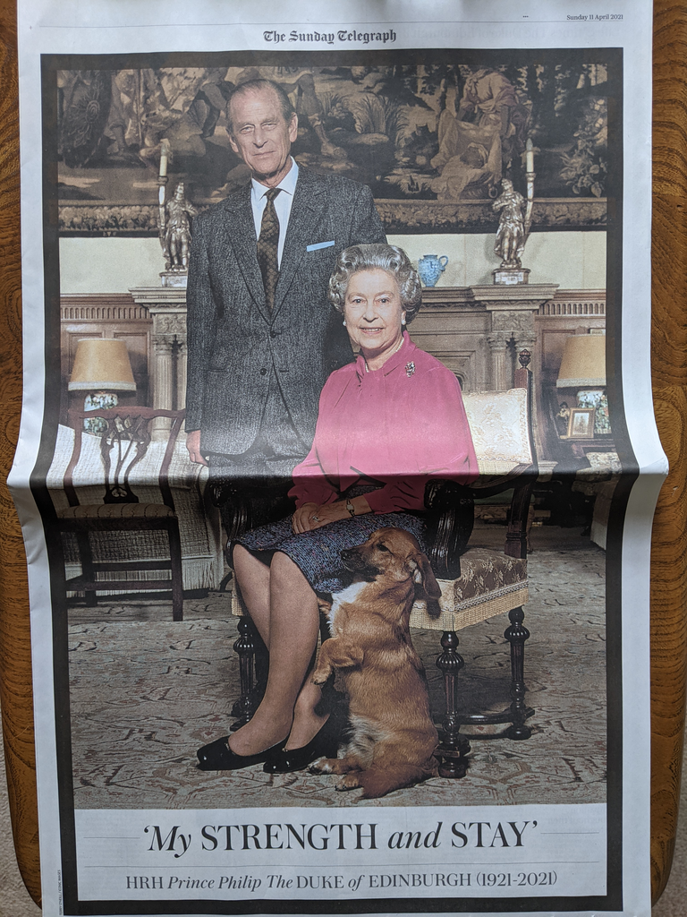 Prince Philip Tribute Issue Uk Daily Telegraph Supplement 11th April