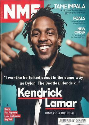 NME MAGAZINE JULY 18 2015 KENDRICK LAMAR NOEL GALLAGHER TAME IMPALA BJ - YourCelebrityMagazines