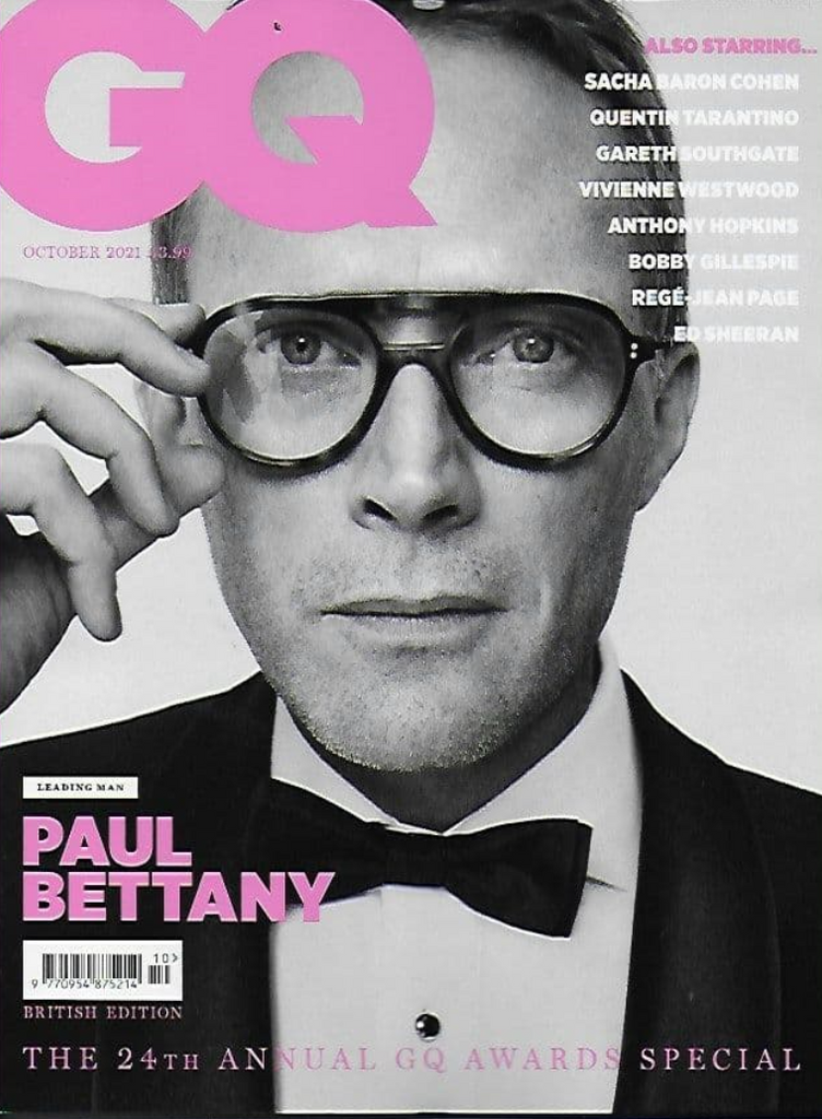 BRITISH GQ Magazine UK October 2021 PAUL BETTANY WANDAVISION COVER FEA ...