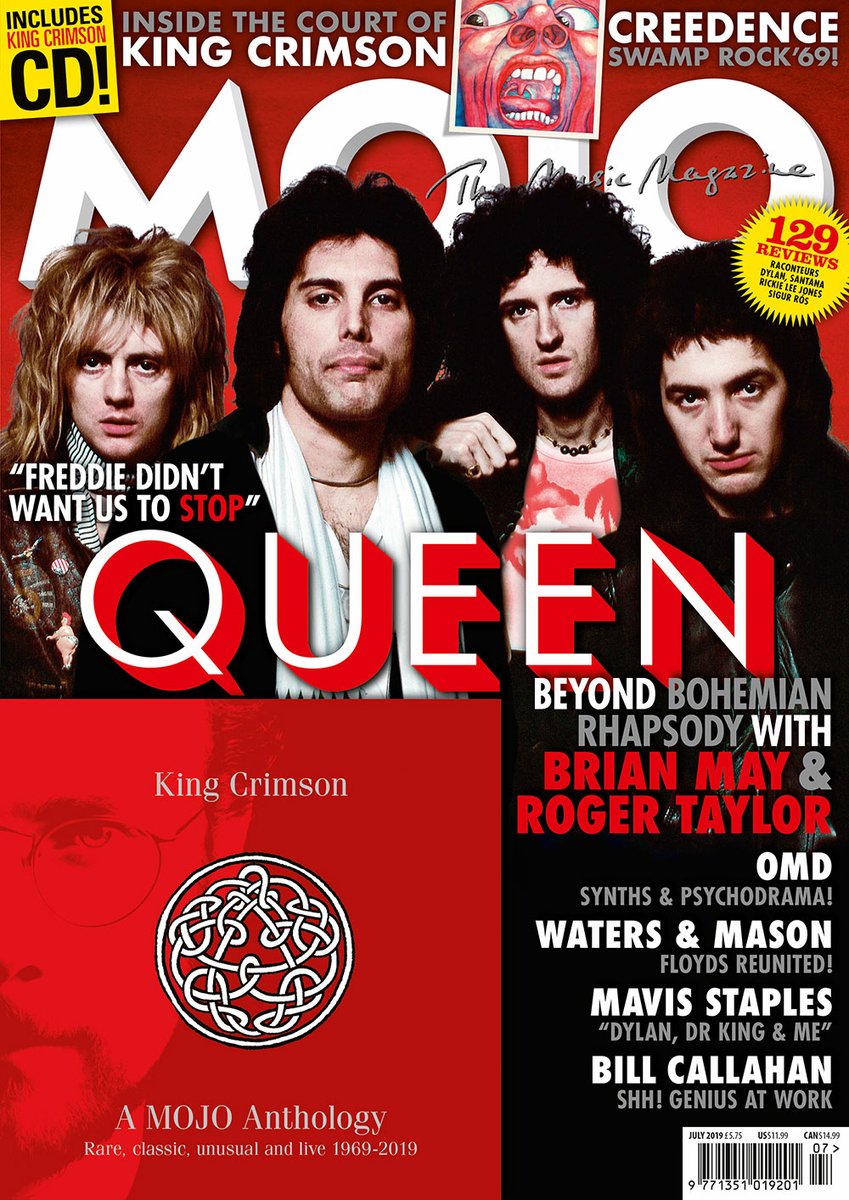 UK Mojo Magazine July 2019 Queen Brian May Roger Taylor