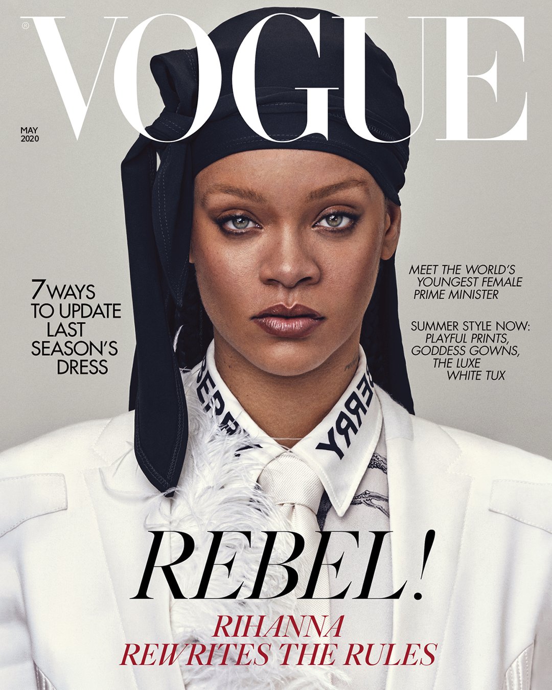 RIHANNA VOGUE MAGAZINE UK MAY 2020 BRITISH EDITION NEW