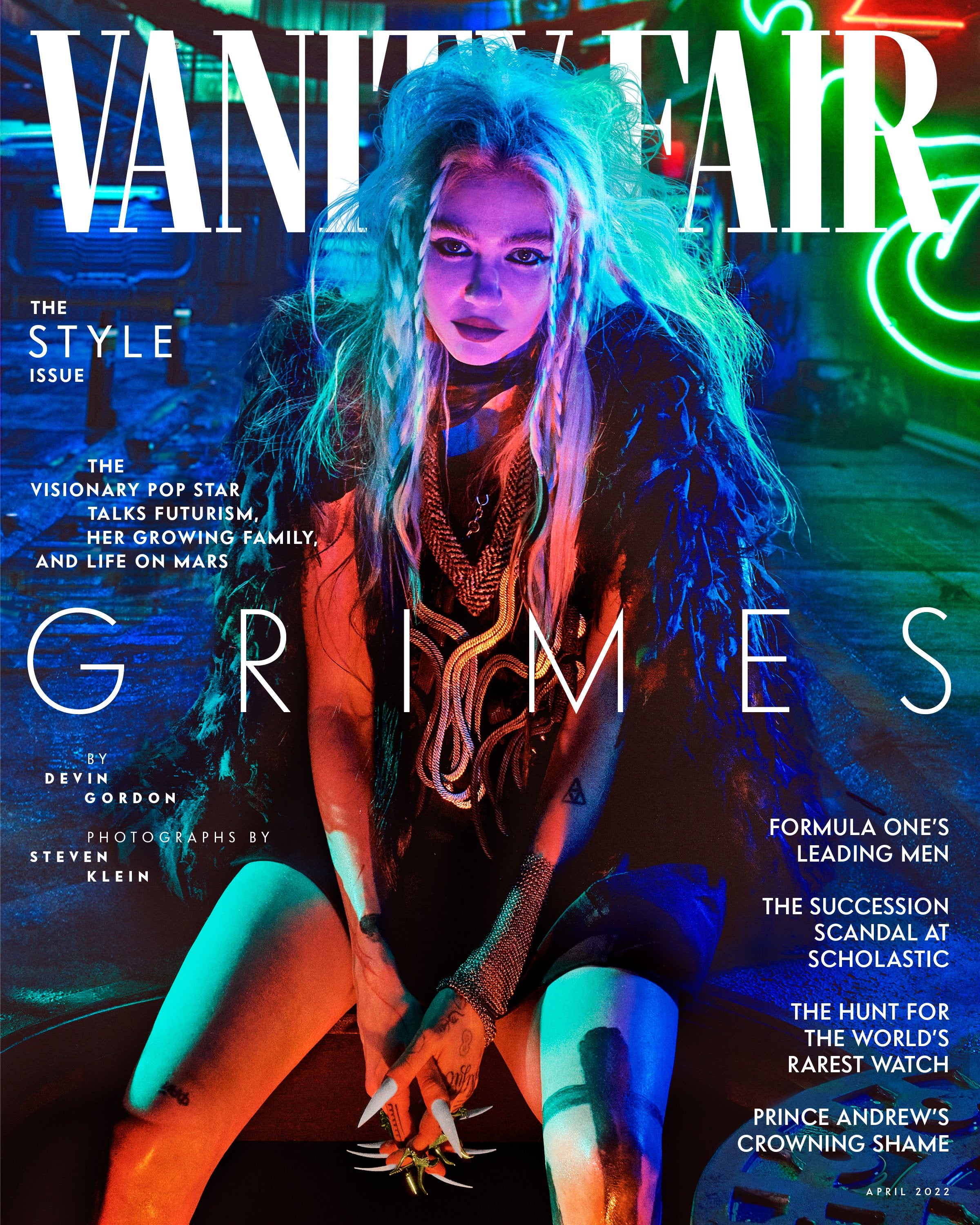 Vanity Fair Magazine April 2022 Grimes YourCelebrityMagazines