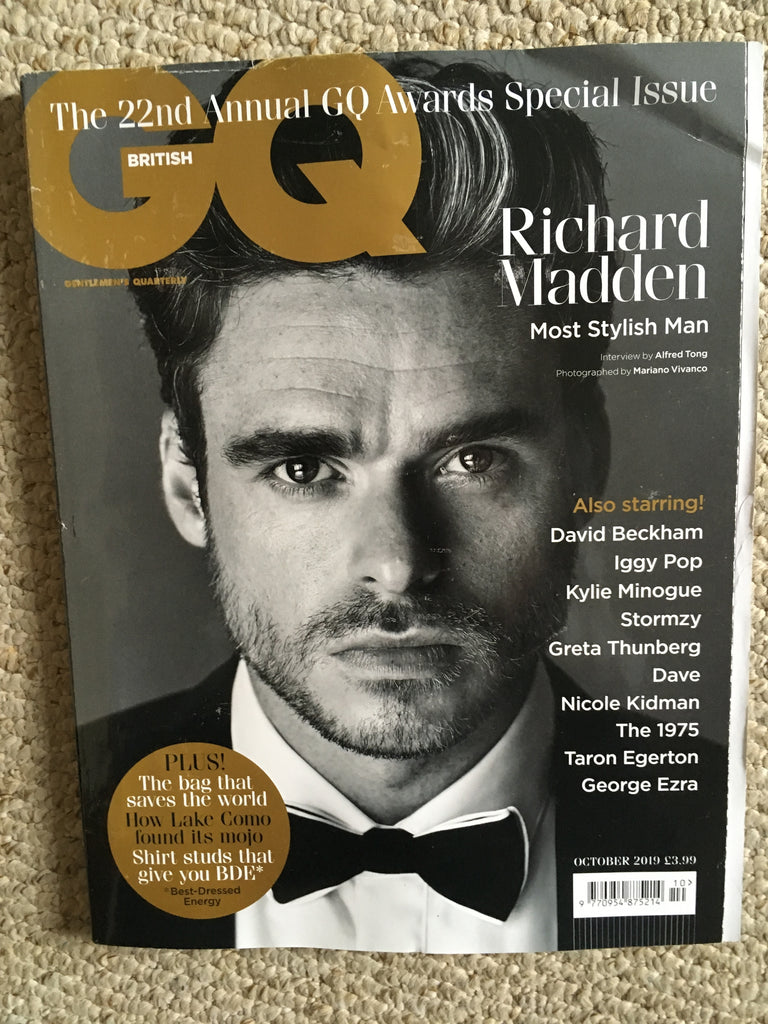 British GQ Magazine October 2019: RICHARD MADDEN Limited Edition Cover ...