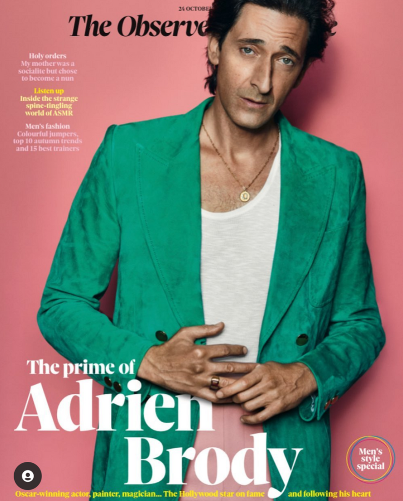 OBSERVER Magazine October 2021: ADRIEN BRODY COVER FEATURE The French ...