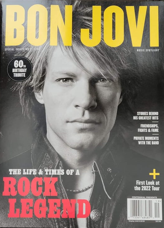 BON JOVI 60th Birthday Tribute Magazine 2022 YourCelebrityMagazines