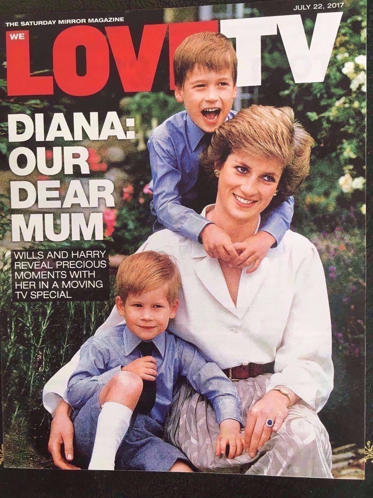 Love TV Magazine 22 July 2017 Princess Diana Matt Bomer Elisabeth Moss ...