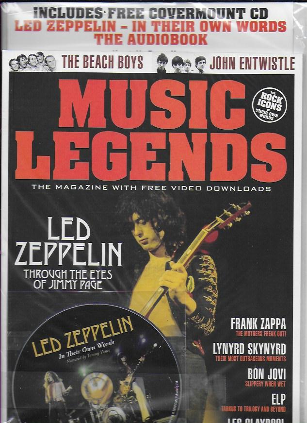 Music Legends Magazine Issue 5 Led Zeppelin Jimmy Page Free Cd Bo Yourcelebritymagazines