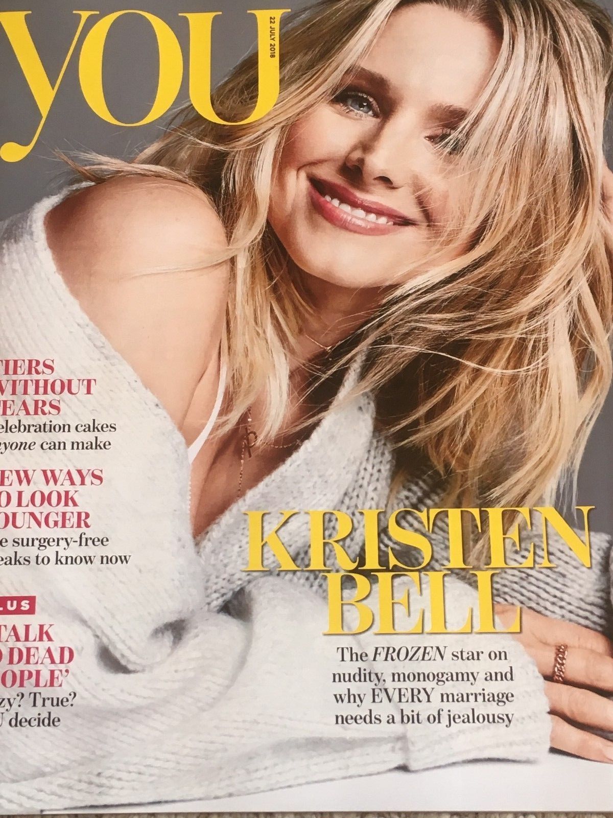 YOU magazine July 2018: Kristen Bell (Frozen) Cover Interview (Brian L ...