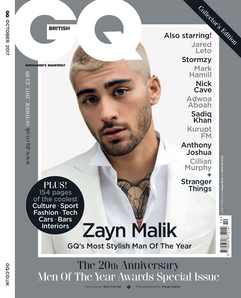 GQ Magazine British October 2017 Zayn Malik One Direction NEW ...