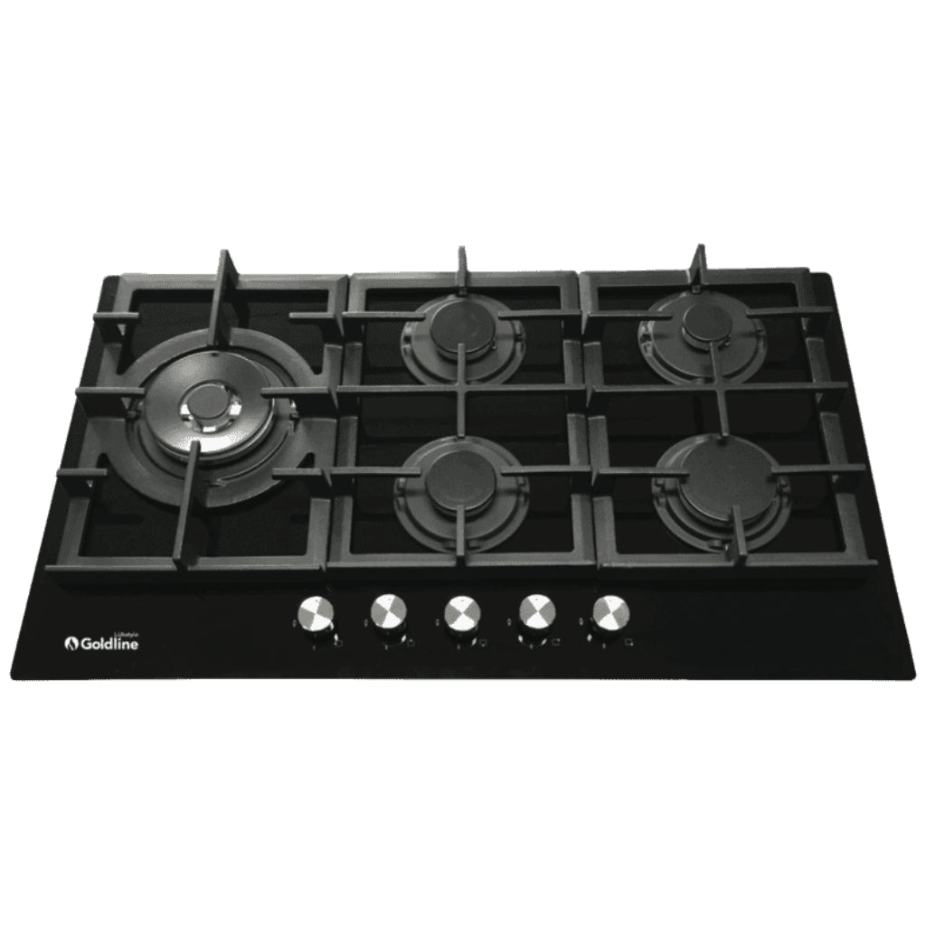 Goldline Gls5 90b1 5 Burner Dual Control 90cm Gas Cooktop Stove