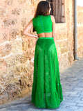 ISLA Fishnet Maxi Dress