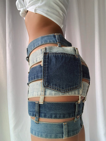 Patchwork Denim Skirt – ZCRAVE