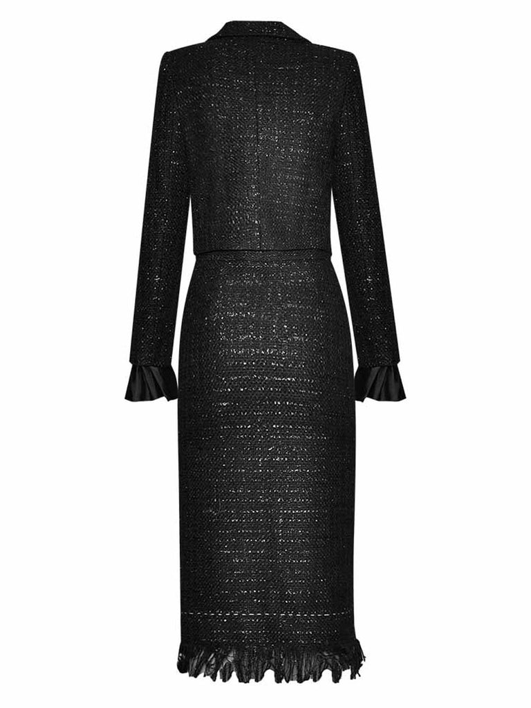 MORENNE Tweed Jacket & Skirt Set – ZCRAVE