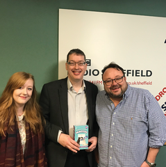Toby Foster BBC radio Sheffield with Vamoosh inventors 