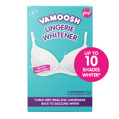 whitening underwear  Vamoosh Lingerie Whitener - Laundry Fabric Whitener  for Underwear, Stain Remover, Hand Wash Solution, Transforms Bras &  Underwear up to 10 Shades Whiter (Contains 1 Hand-wash Solution)