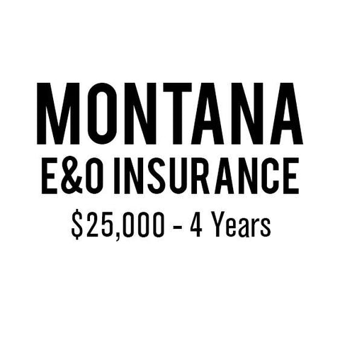 Montana E O Insurance 25 000 4 Years Notarystamp Com