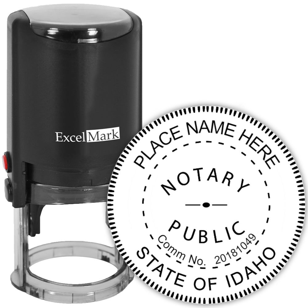 Round Idaho Notary Stamp 5651