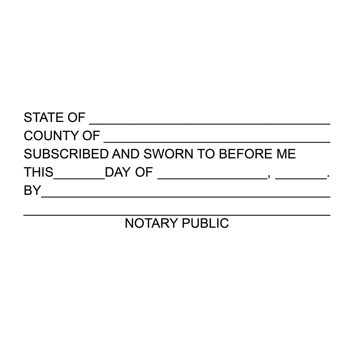Notary Jurat Stamp 8429