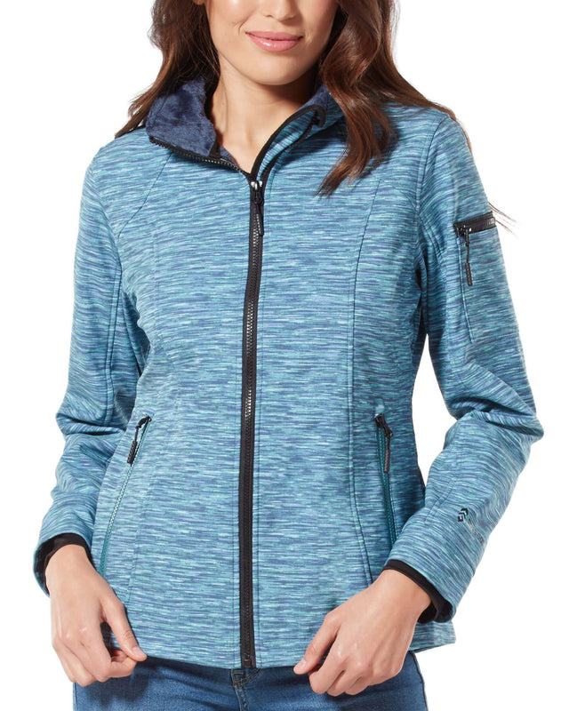 free country women's softshell jacket with detachable hood