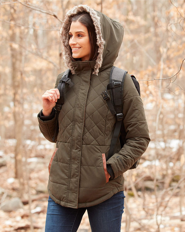 women's quilted jacket without hood