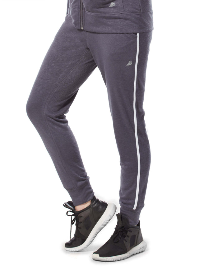 women's pants with stripe on side