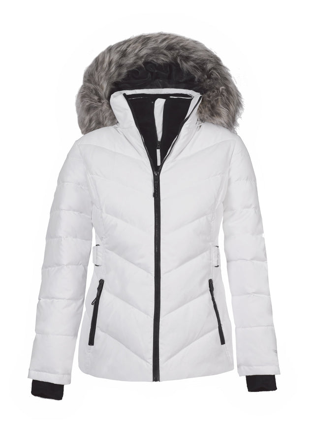 womens white down coat